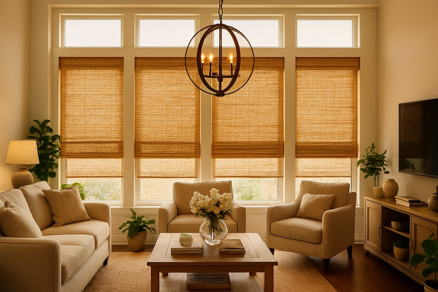 Woven wood shades