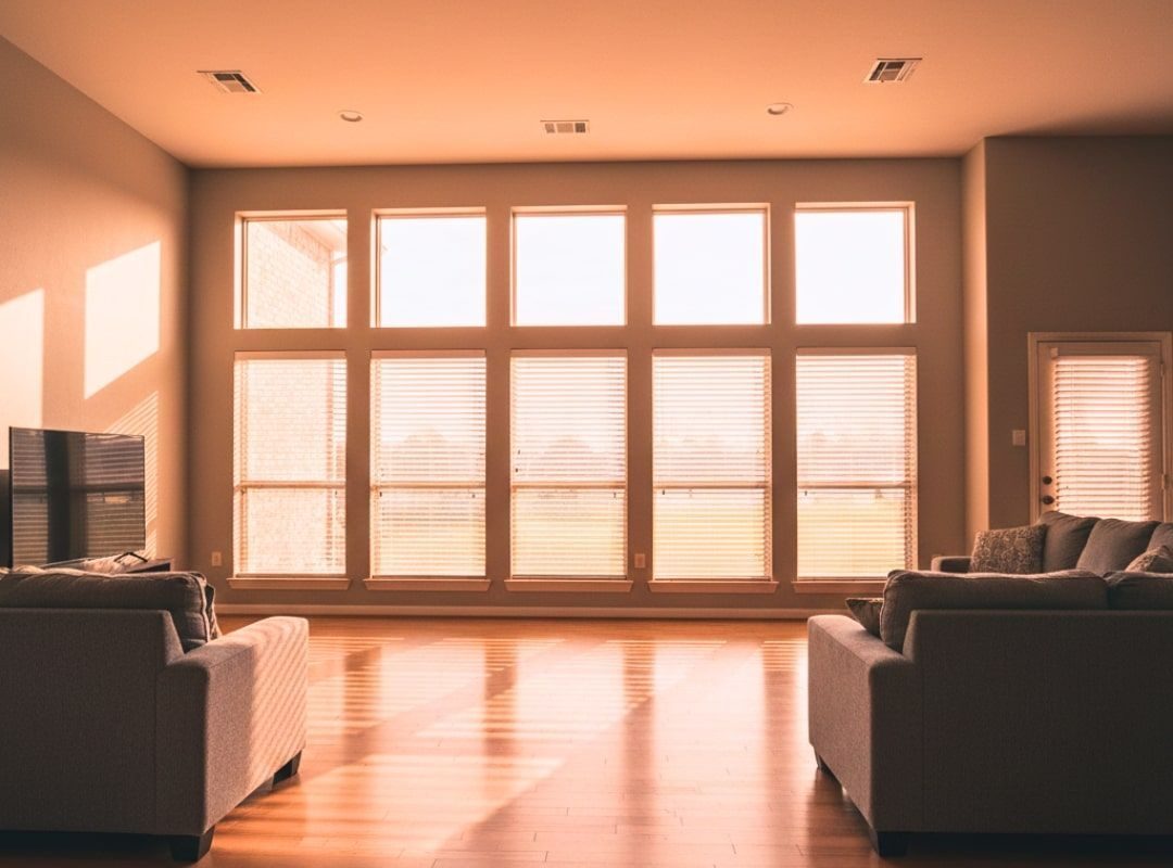Cellular shades installed in a Denton, TX home