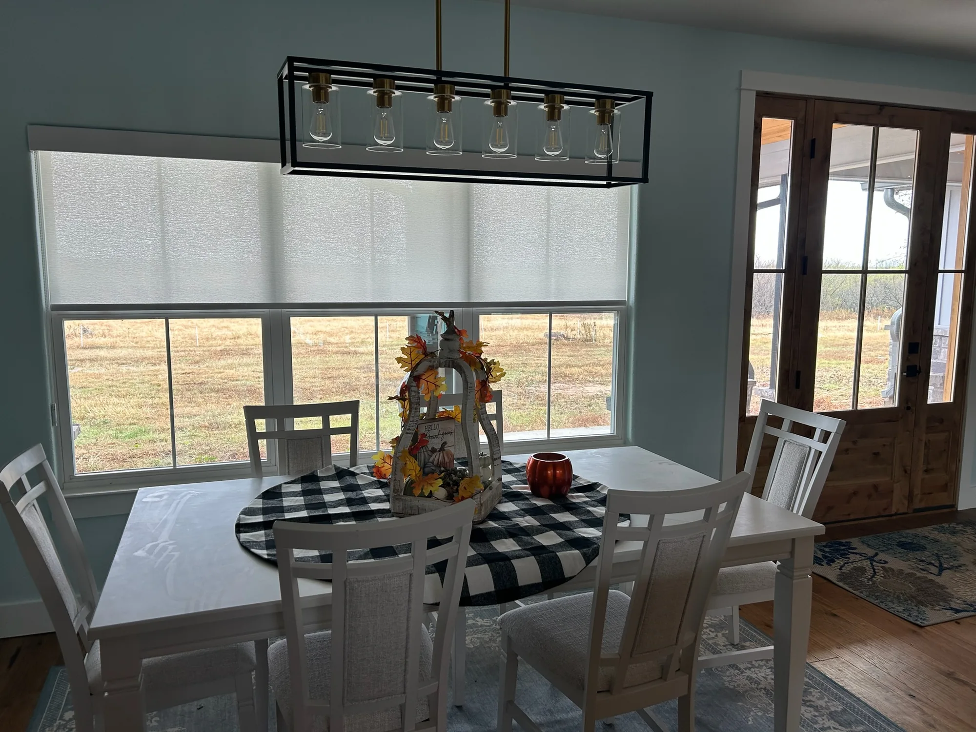 Drapery & Banded installed by Love Is Blinds in a Texas home