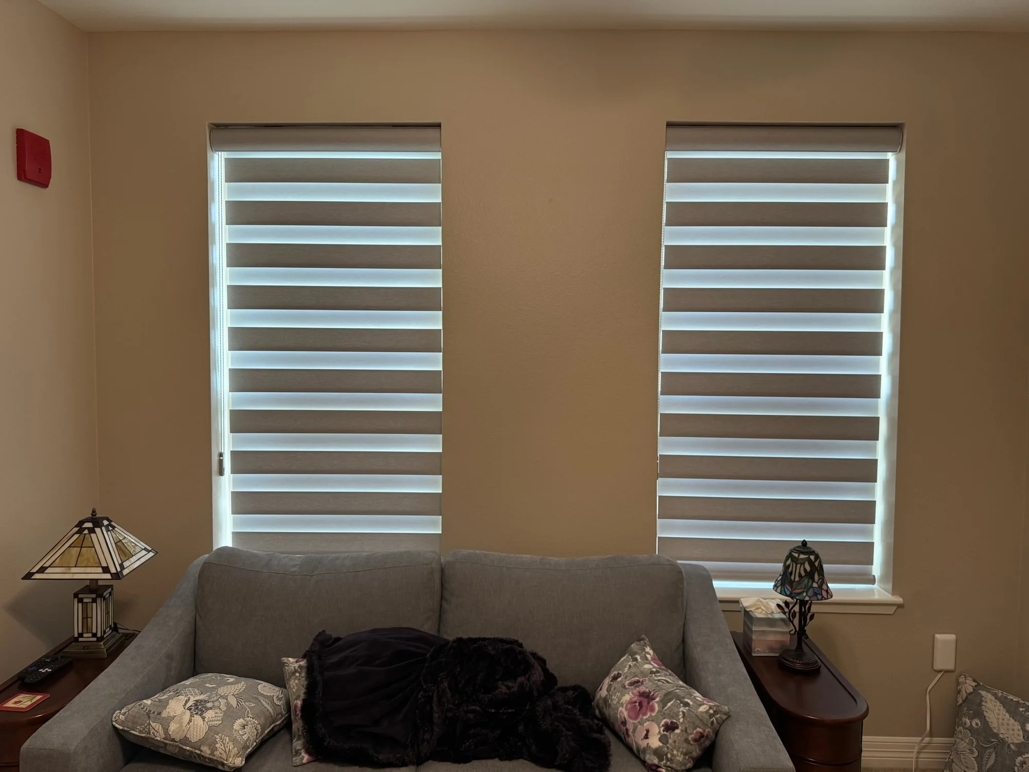 Drapery & Banded shading a Texas room