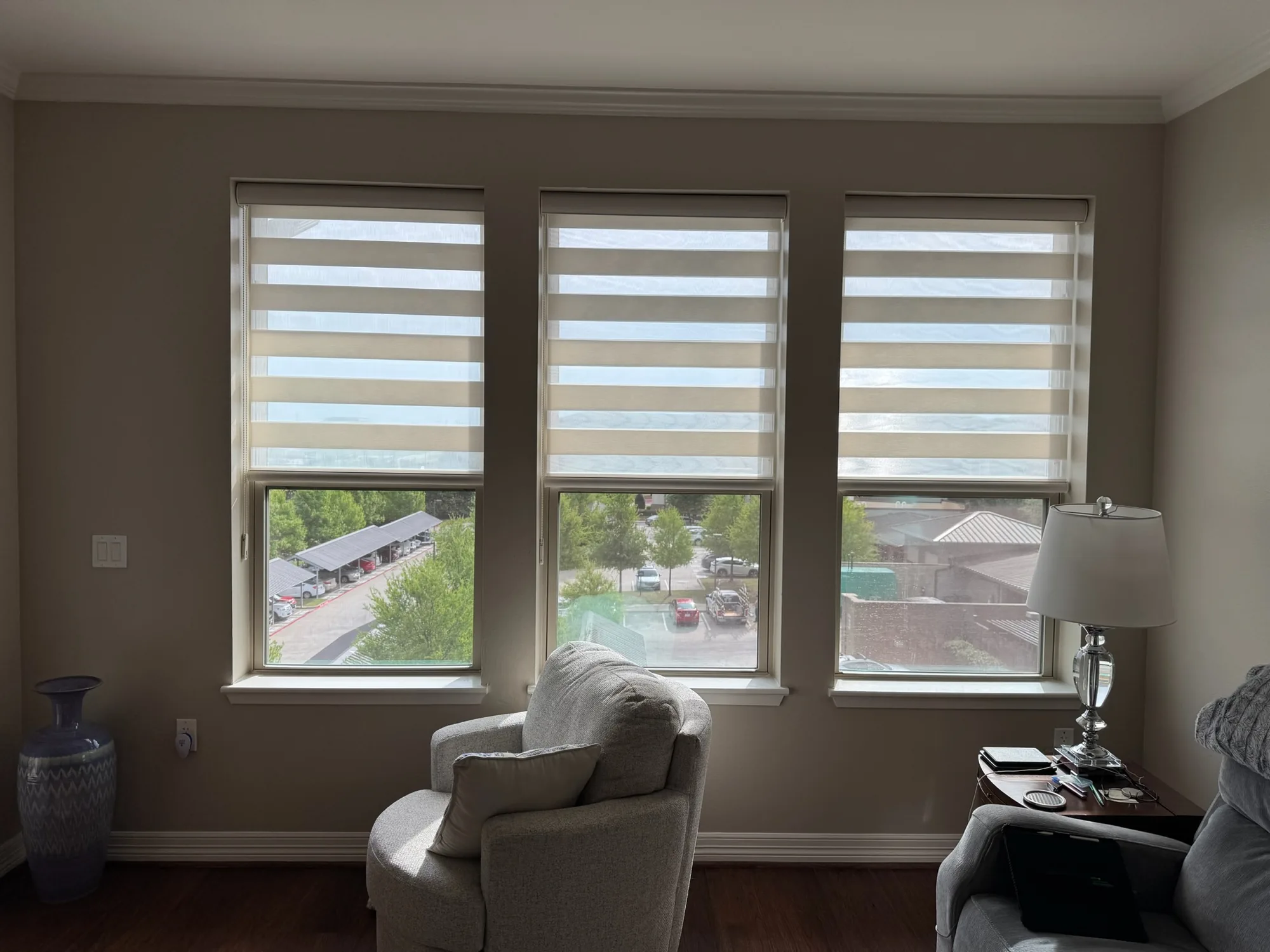 Custom Shades installed in Grapevine, TX by Love Is Blinds