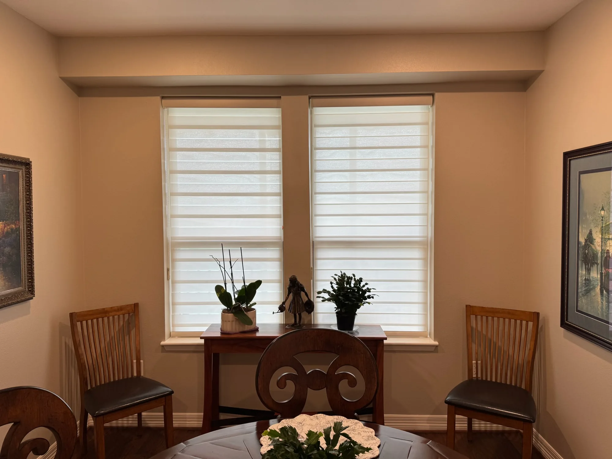 Drapery & Banded fitted to the window opening by Love Is Blinds