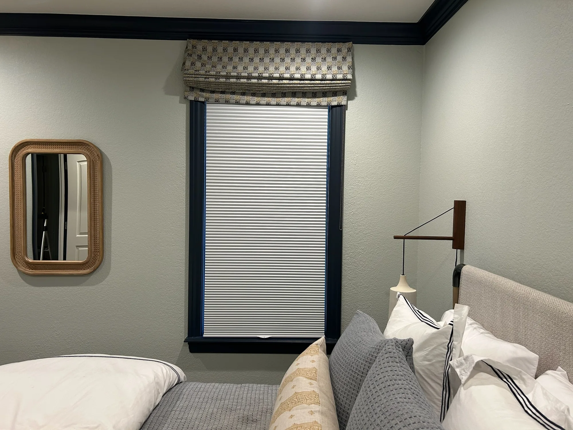 Custom Shades installed in a Austin, TX home by Love Is Blinds