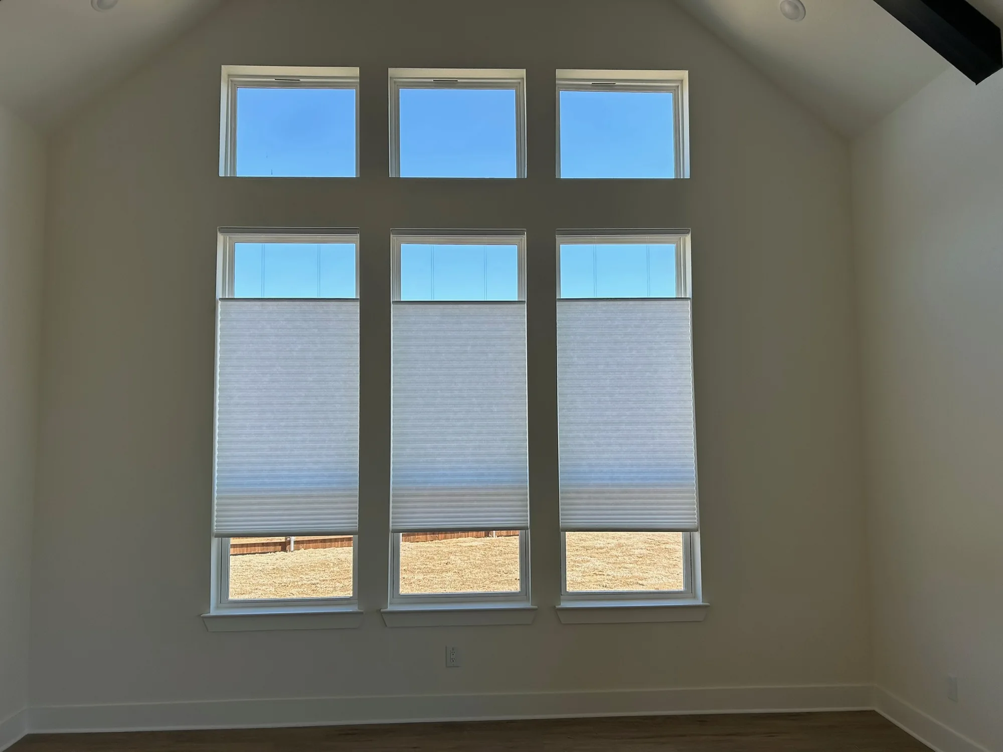 Honeycomb Shades shading a Texas room
