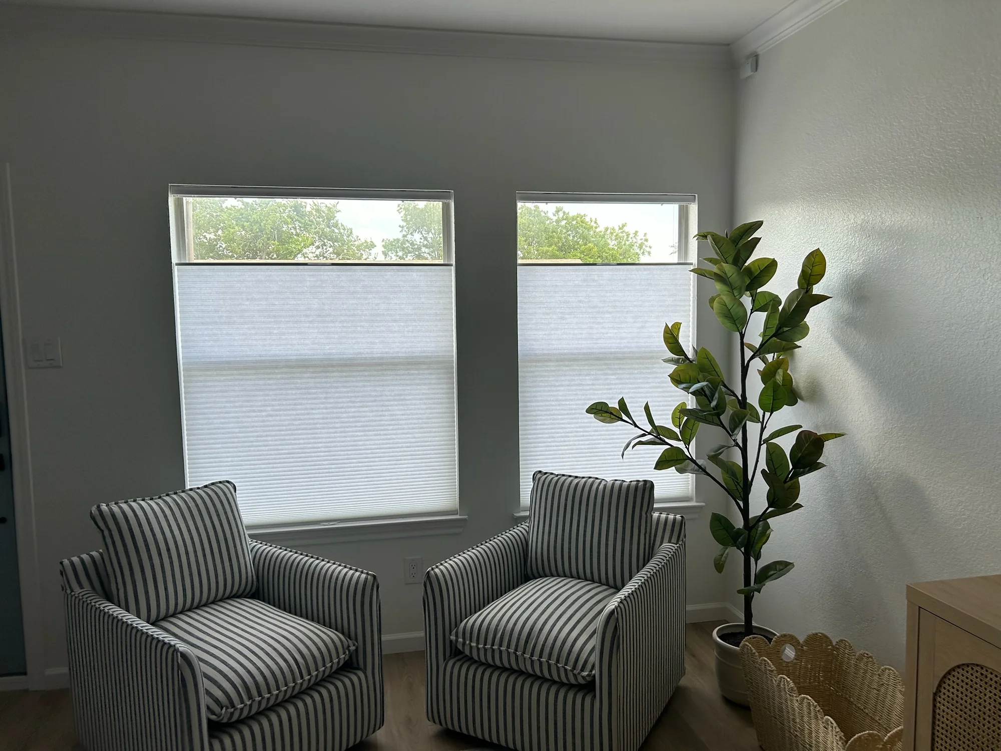 Custom Shades in a Austin, TX living space