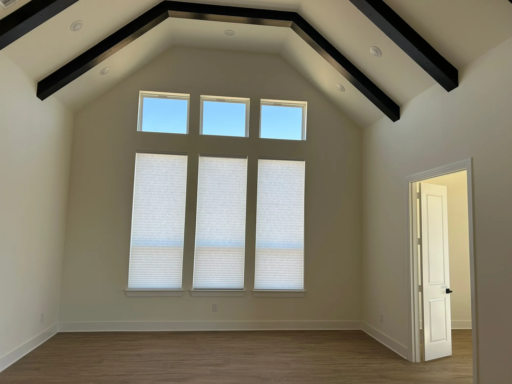 Honeycomb Shades fitted to the window opening by Love Is Blinds