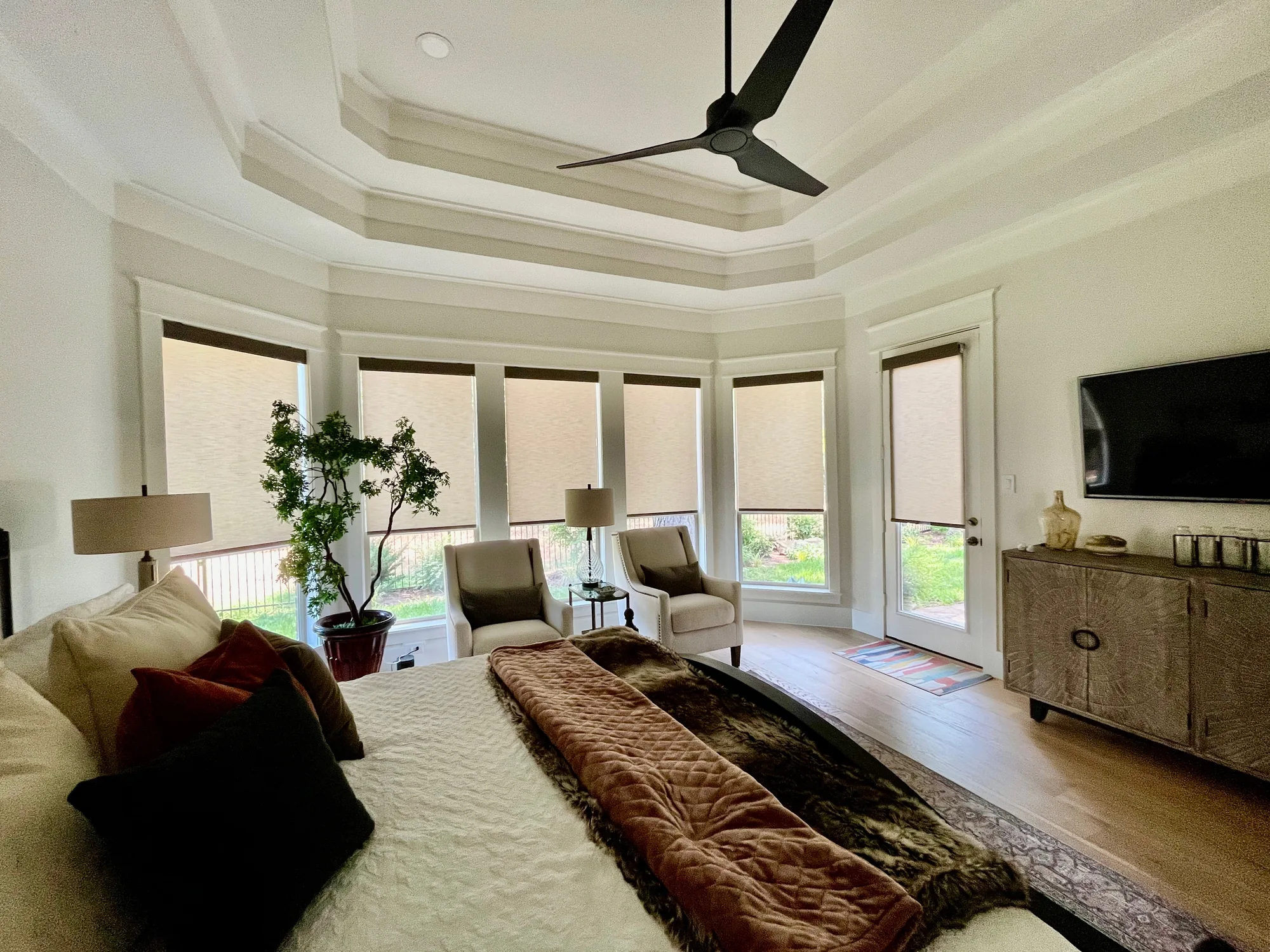 Custom Shades installed in Austin, TX by Love Is Blinds