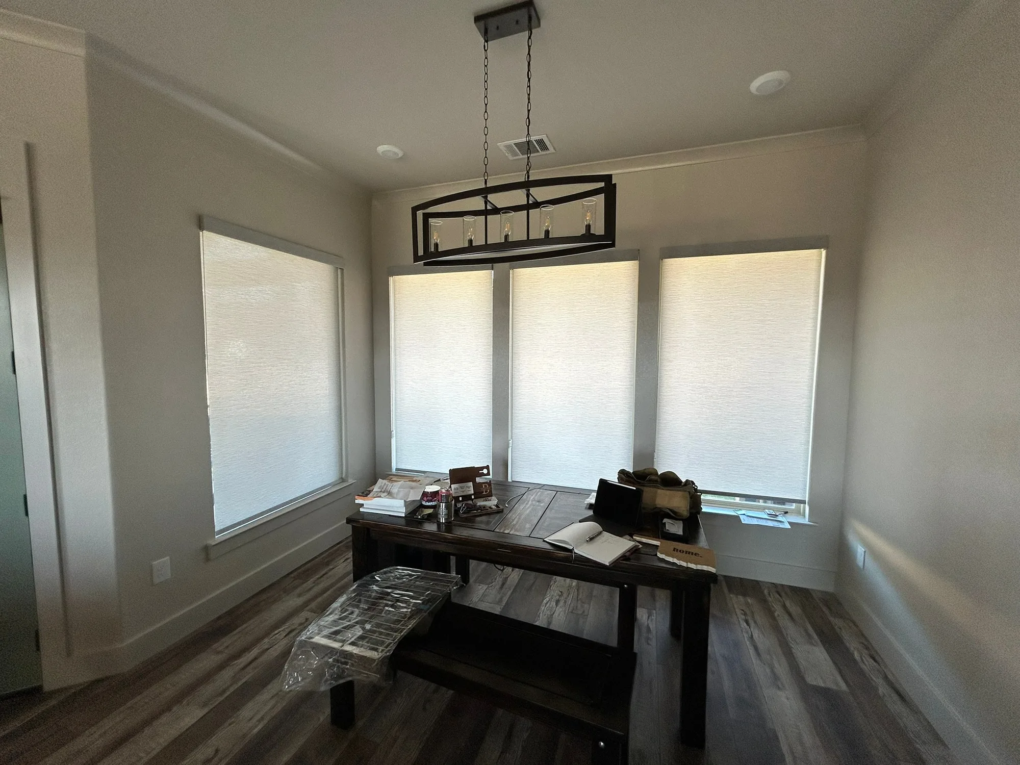 Roller Shades installed by Love Is Blinds in a Texas home
