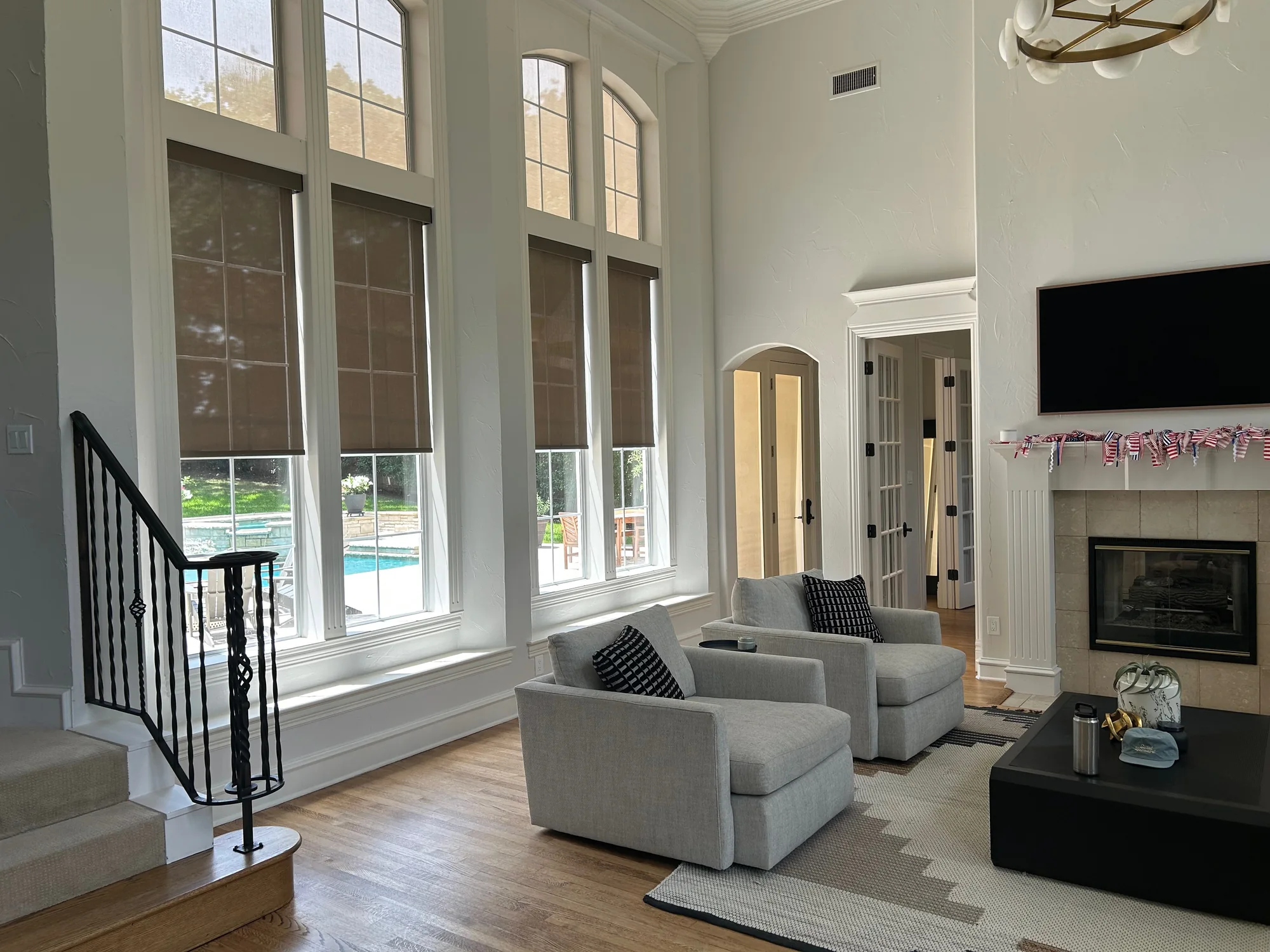 Custom Shades installed in Irving, TX by Love Is Blinds