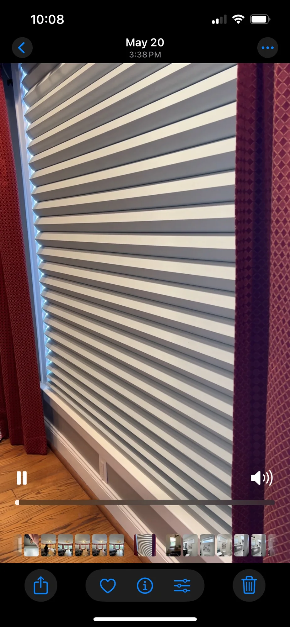 Roman & Woven shading a Texas room