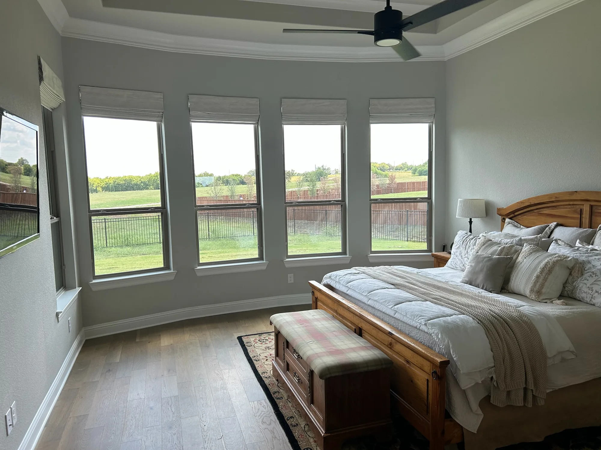 Roman & Woven installed by Love Is Blinds in a Texas home