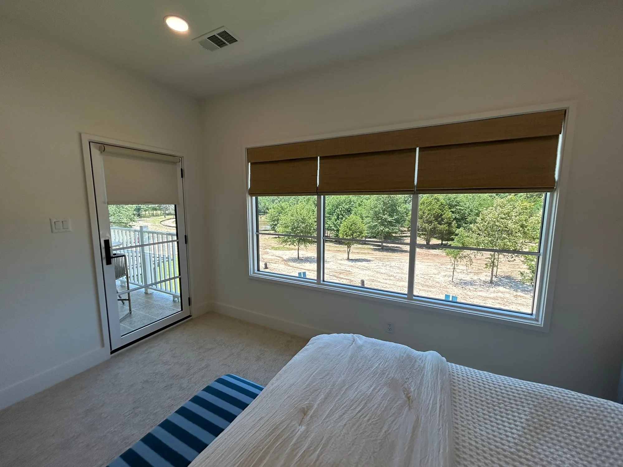 Roman & Woven fitted to the window opening by Love Is Blinds