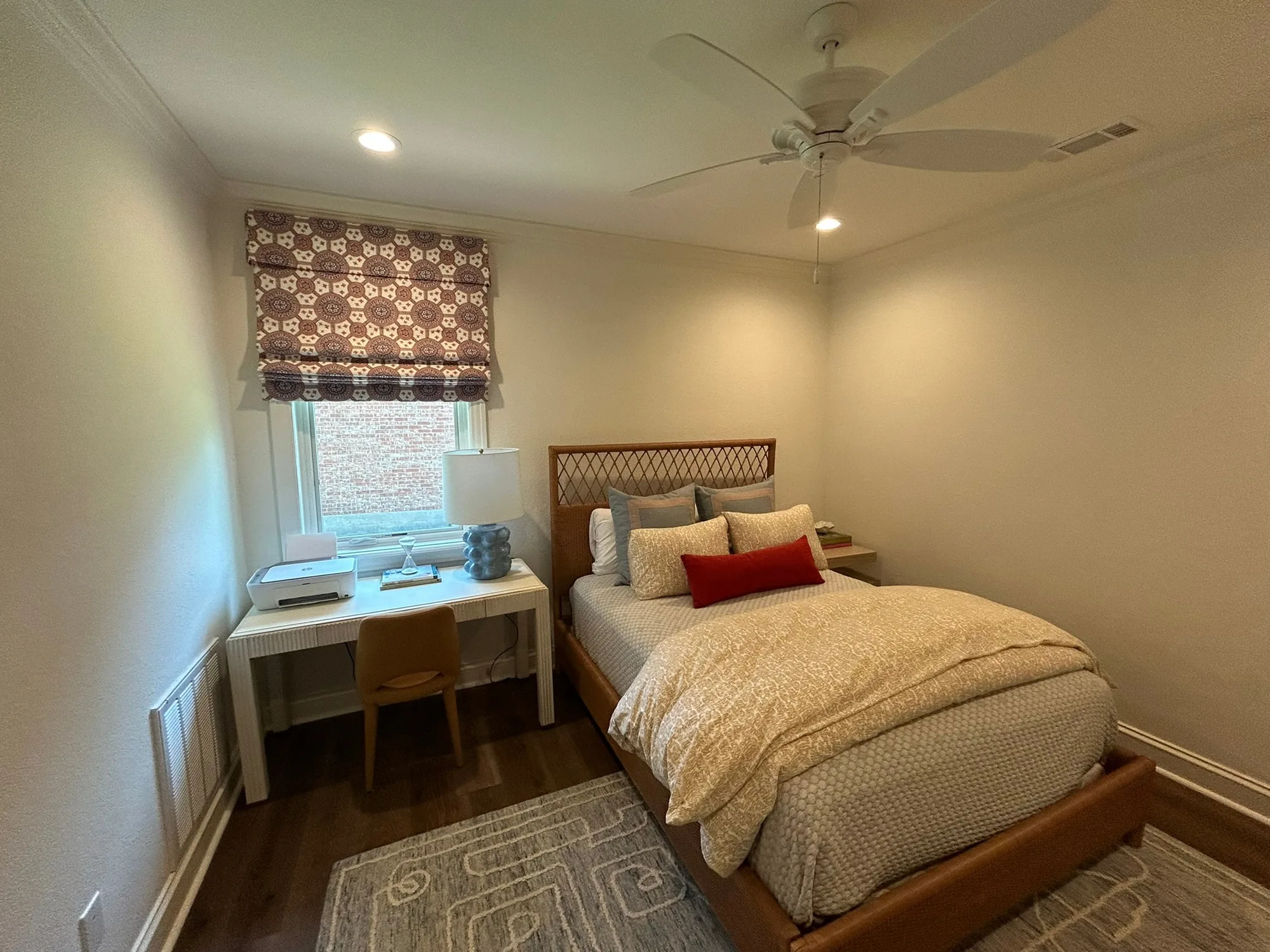 Roman & Woven shading a Texas room