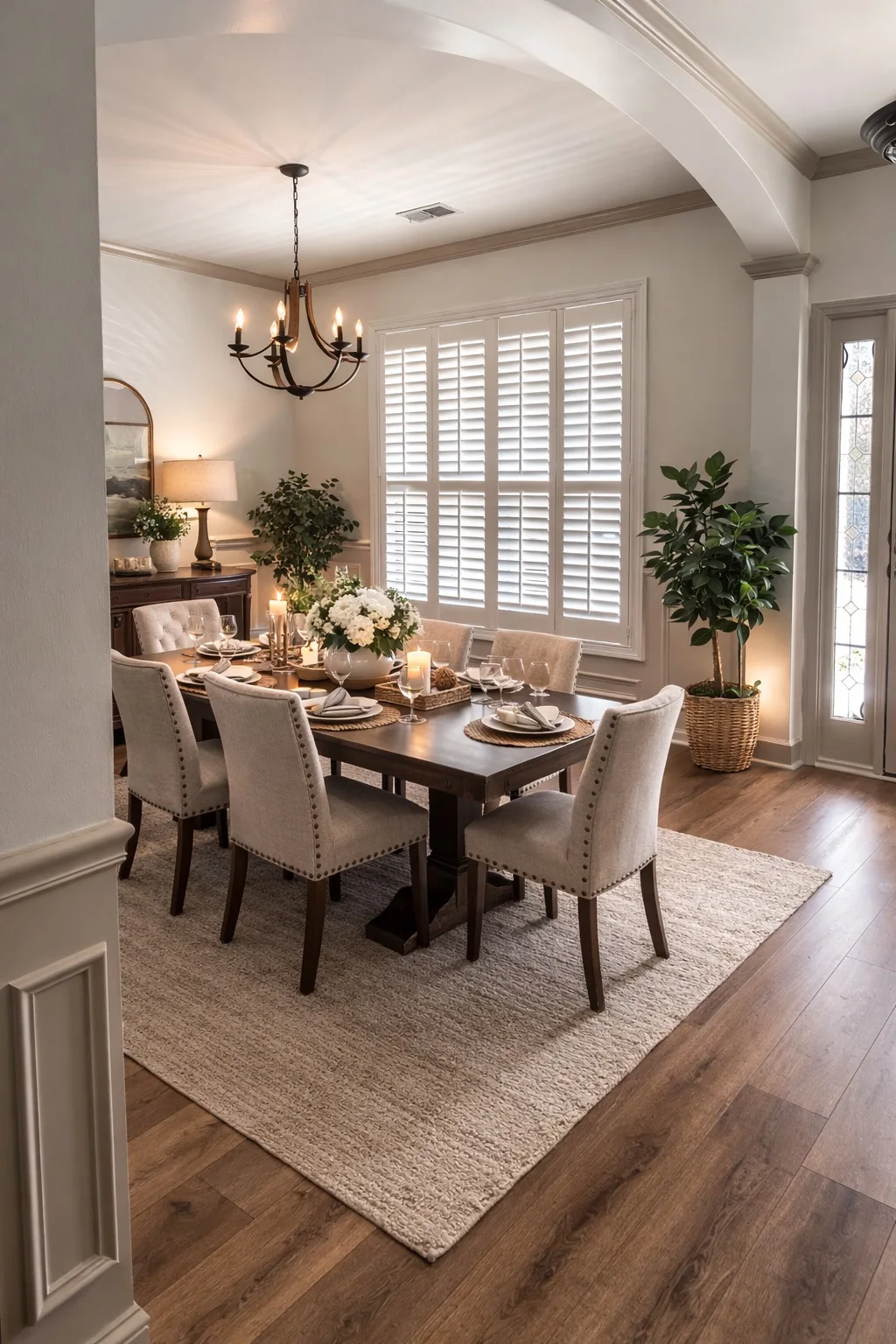 Plantation Shutters in a finished Love Is Blinds installation