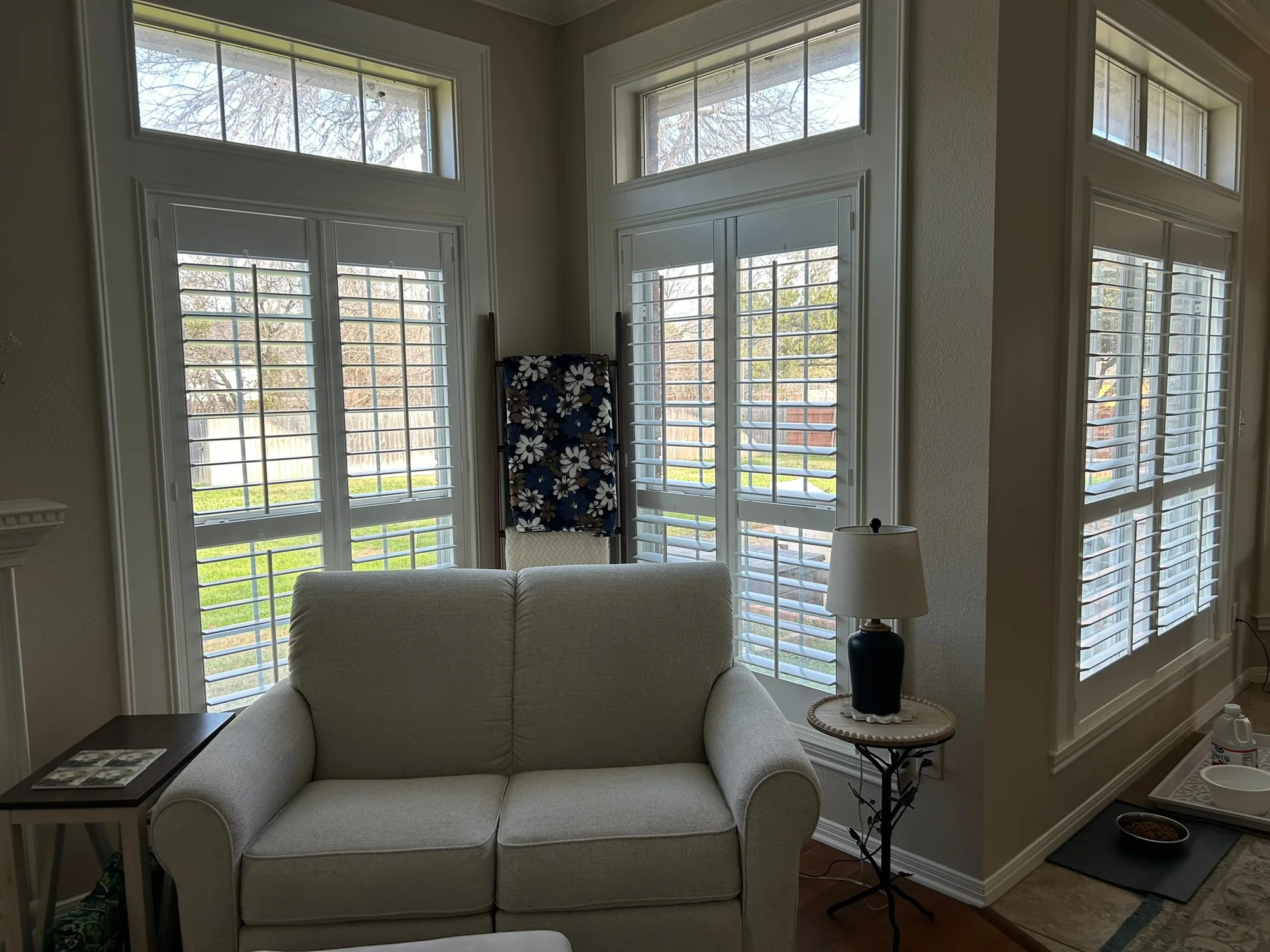 Plantation Shutters installed by Love Is Blinds in a Texas home