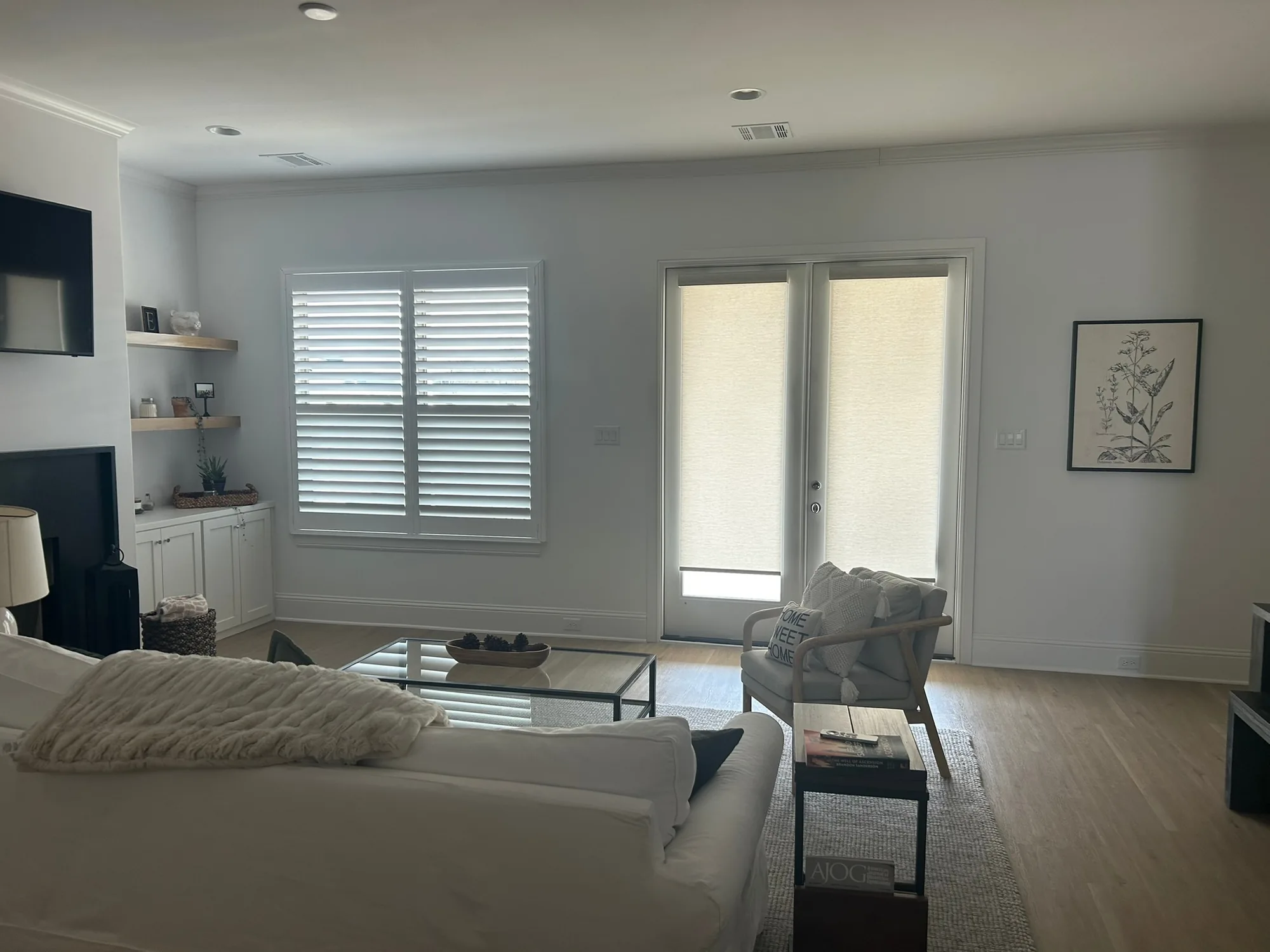 Plantation Shutters fitted to the window opening by Love Is Blinds
