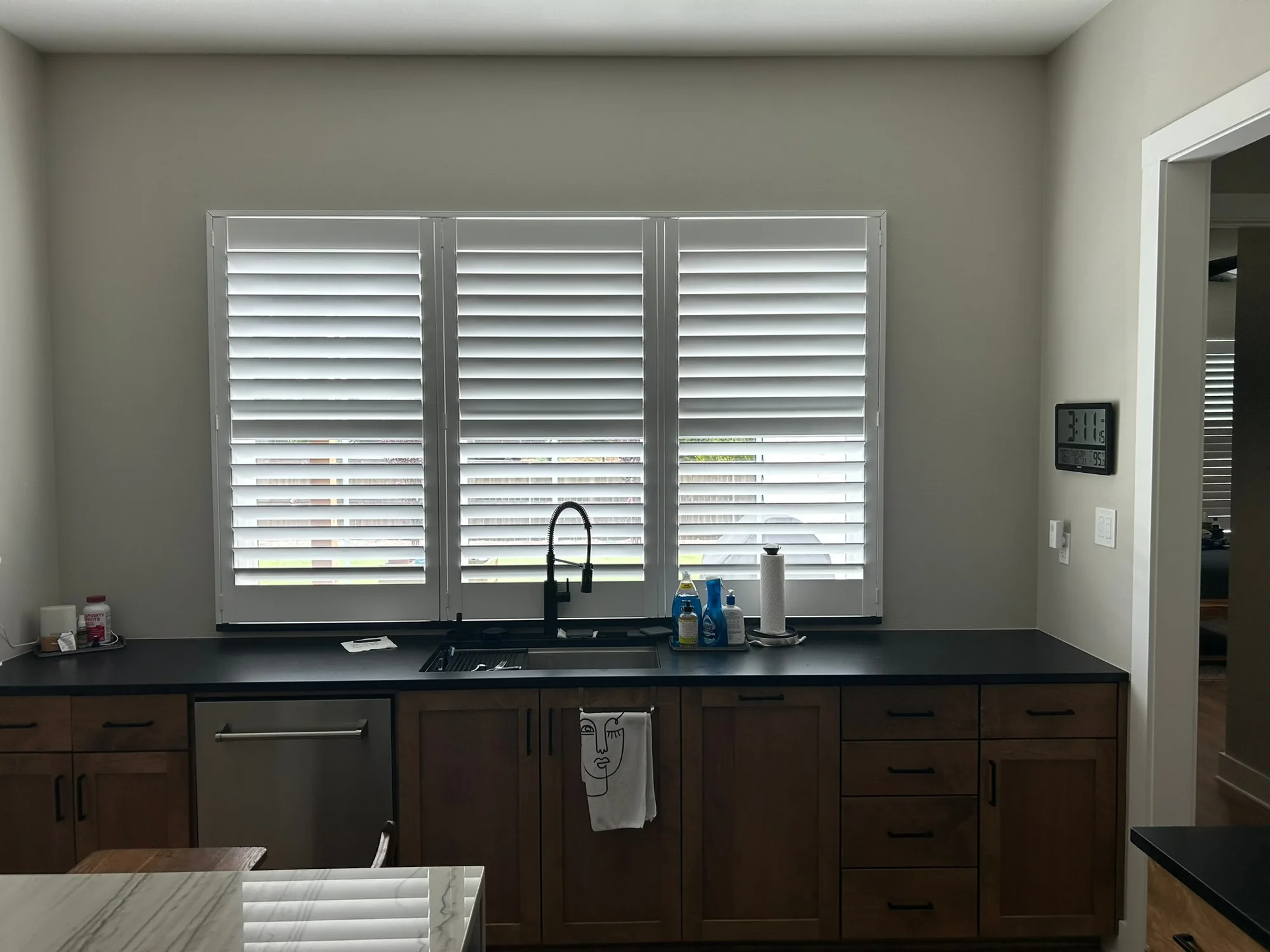 Plantation Shutters installed by Love Is Blinds in a Texas home