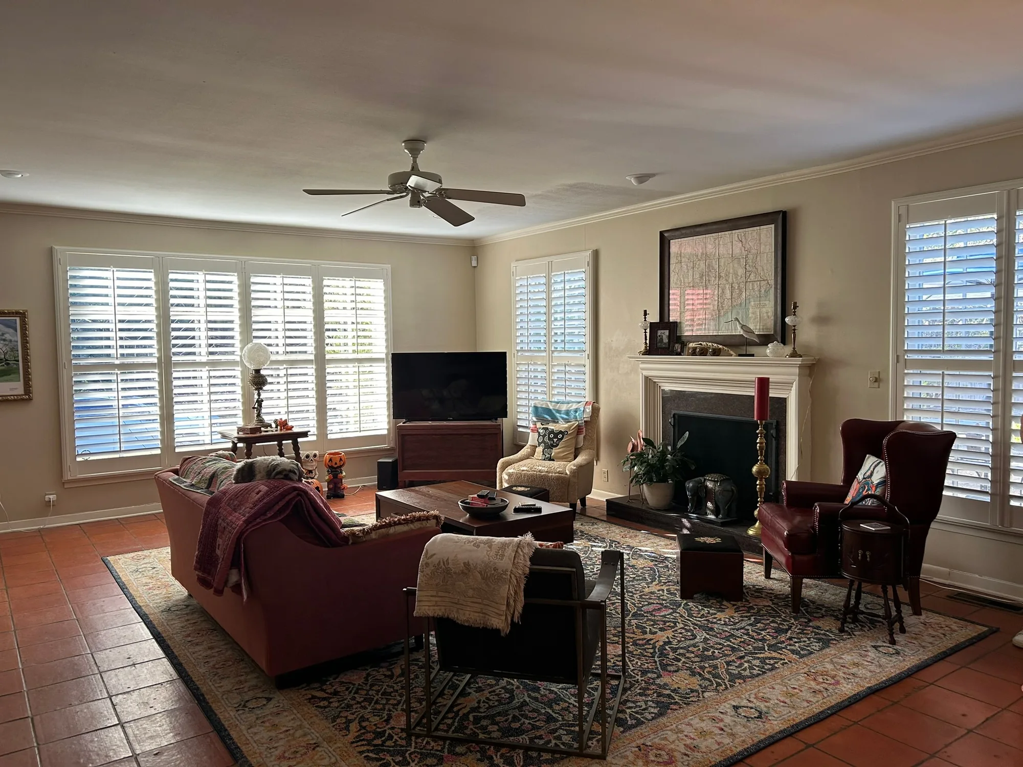 Plantation Shutters installed by Love Is Blinds in a Texas home
