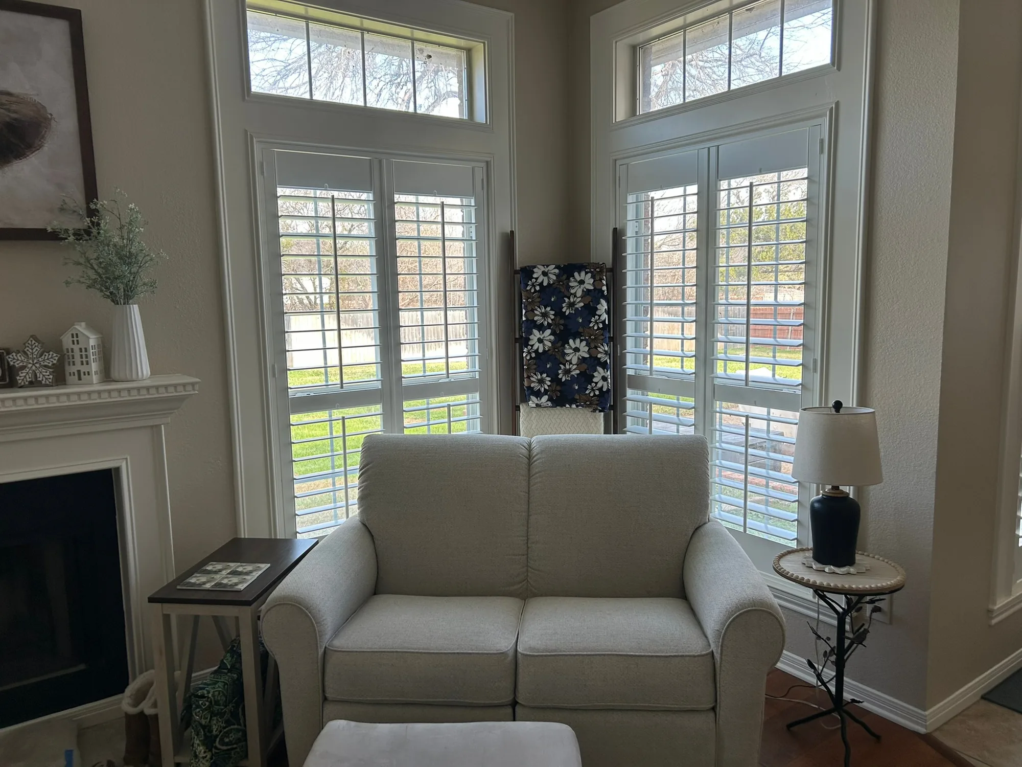 Plantation Shutters in a finished Love Is Blinds installation