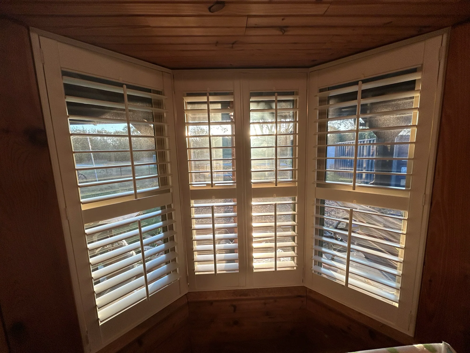 Custom window treatments in a Texas home, measured and installed by Love Is Blinds