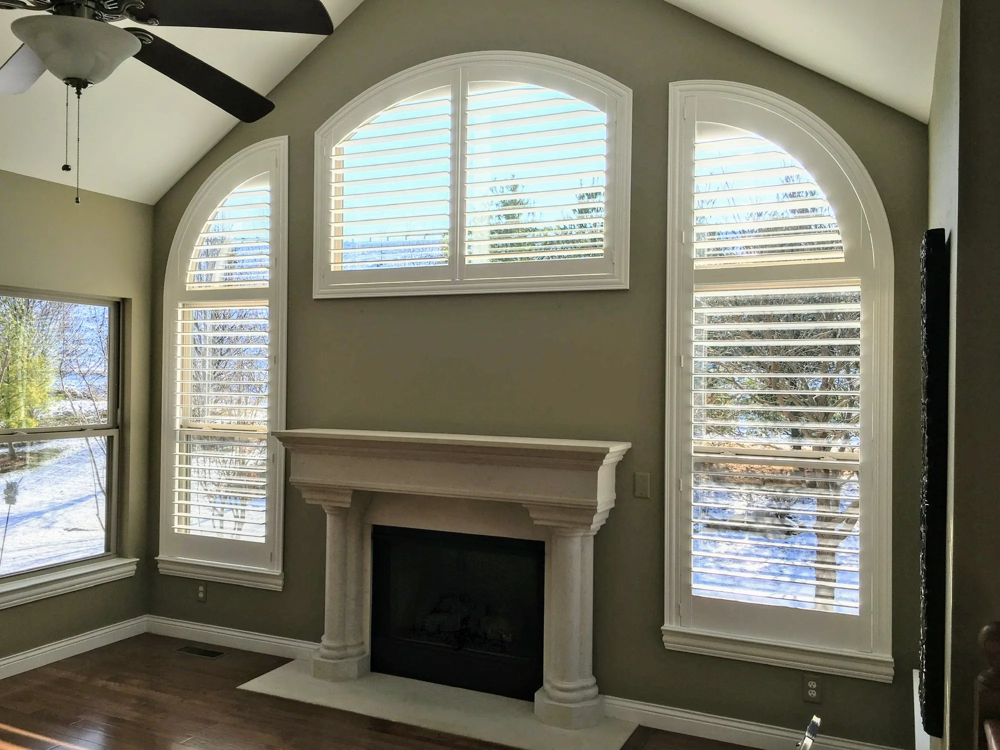 Close-up of Plantation Shutters installed by Love Is Blinds in Euless, TX