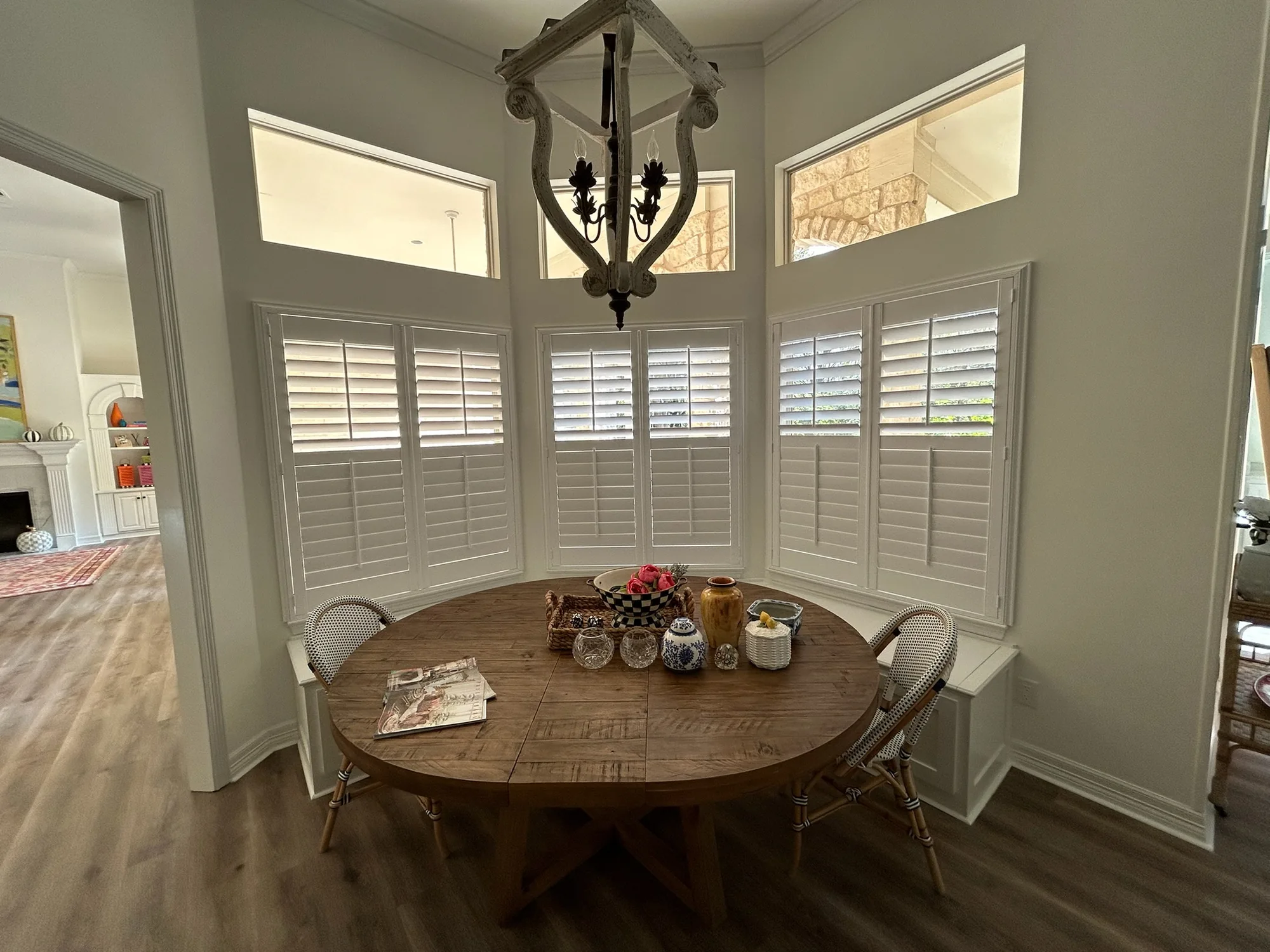 Close view of Plantation Shutters installed by Love Is Blinds