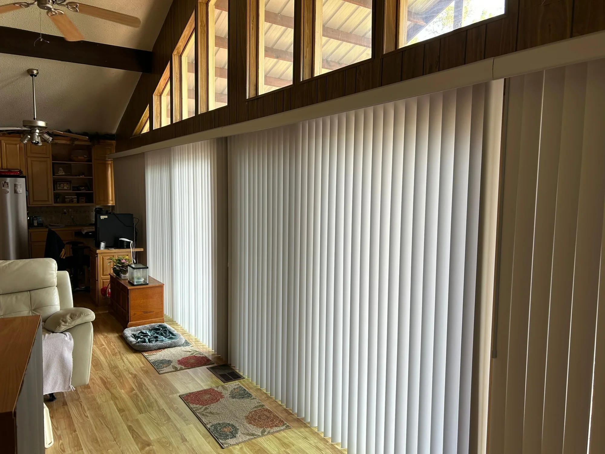 Drapery & Banded installed by Love Is Blinds in a Texas home
