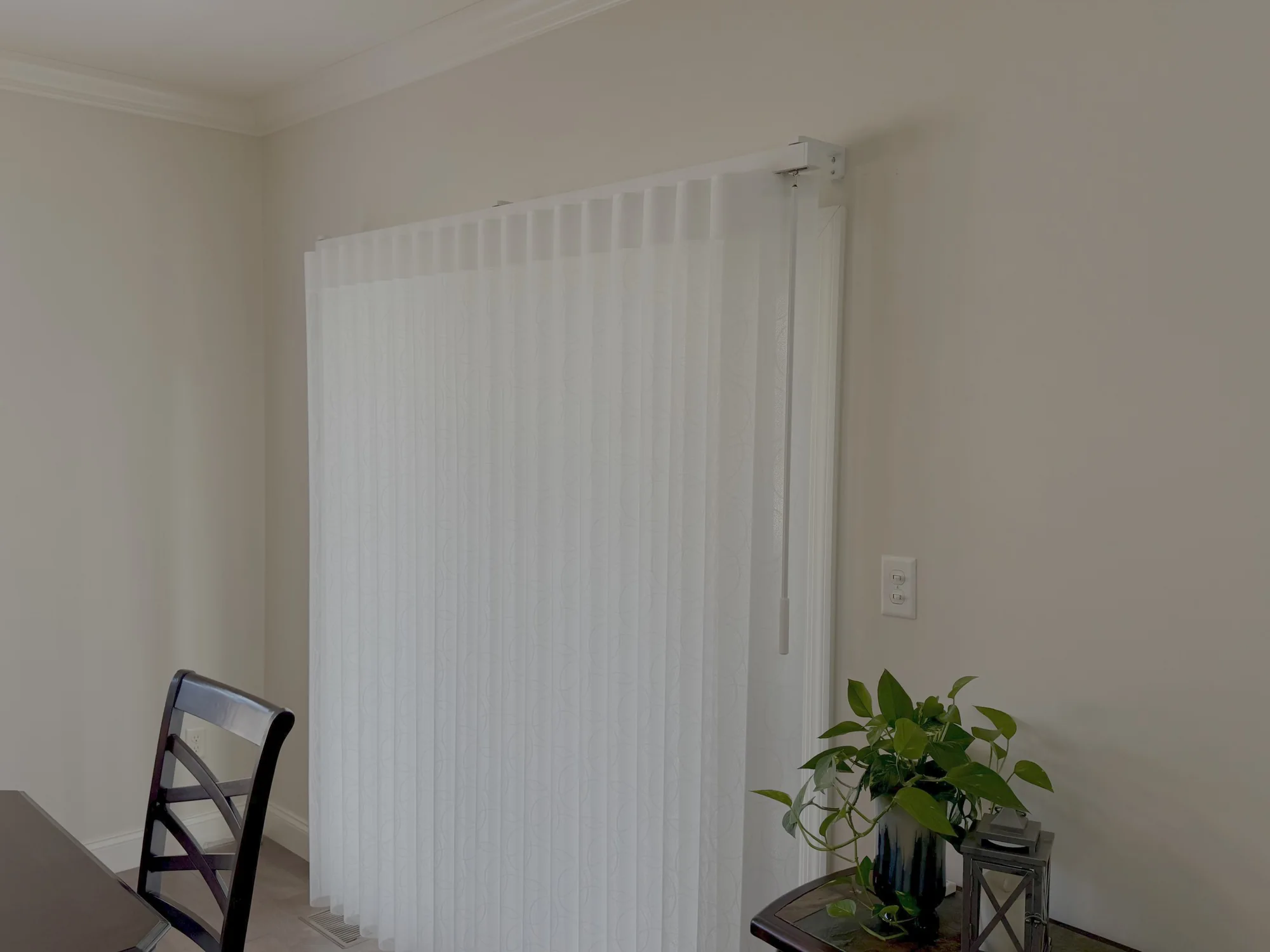 Drapery & Banded shading a Texas room