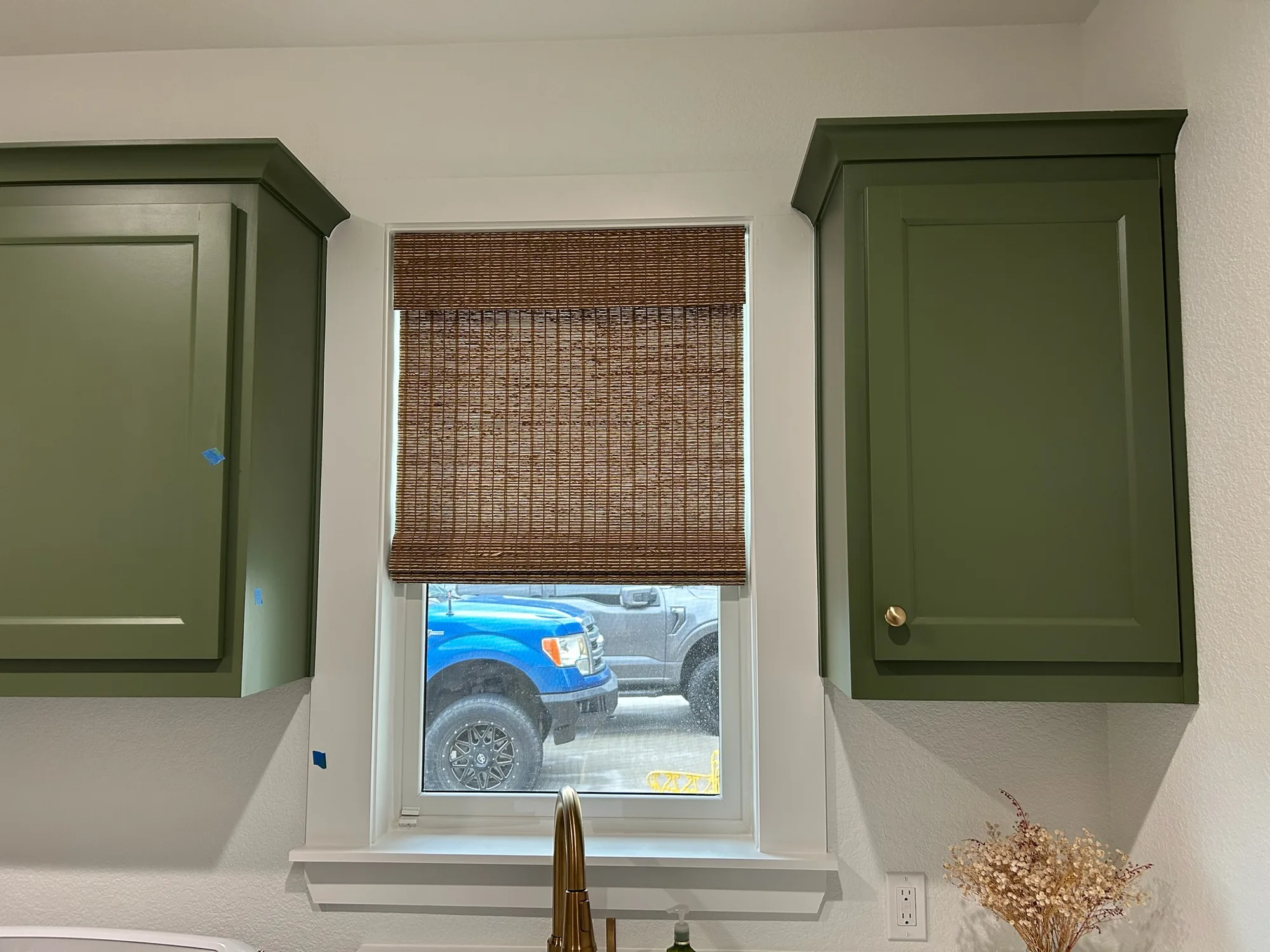 Roman & Woven fitted to the window opening by Love Is Blinds