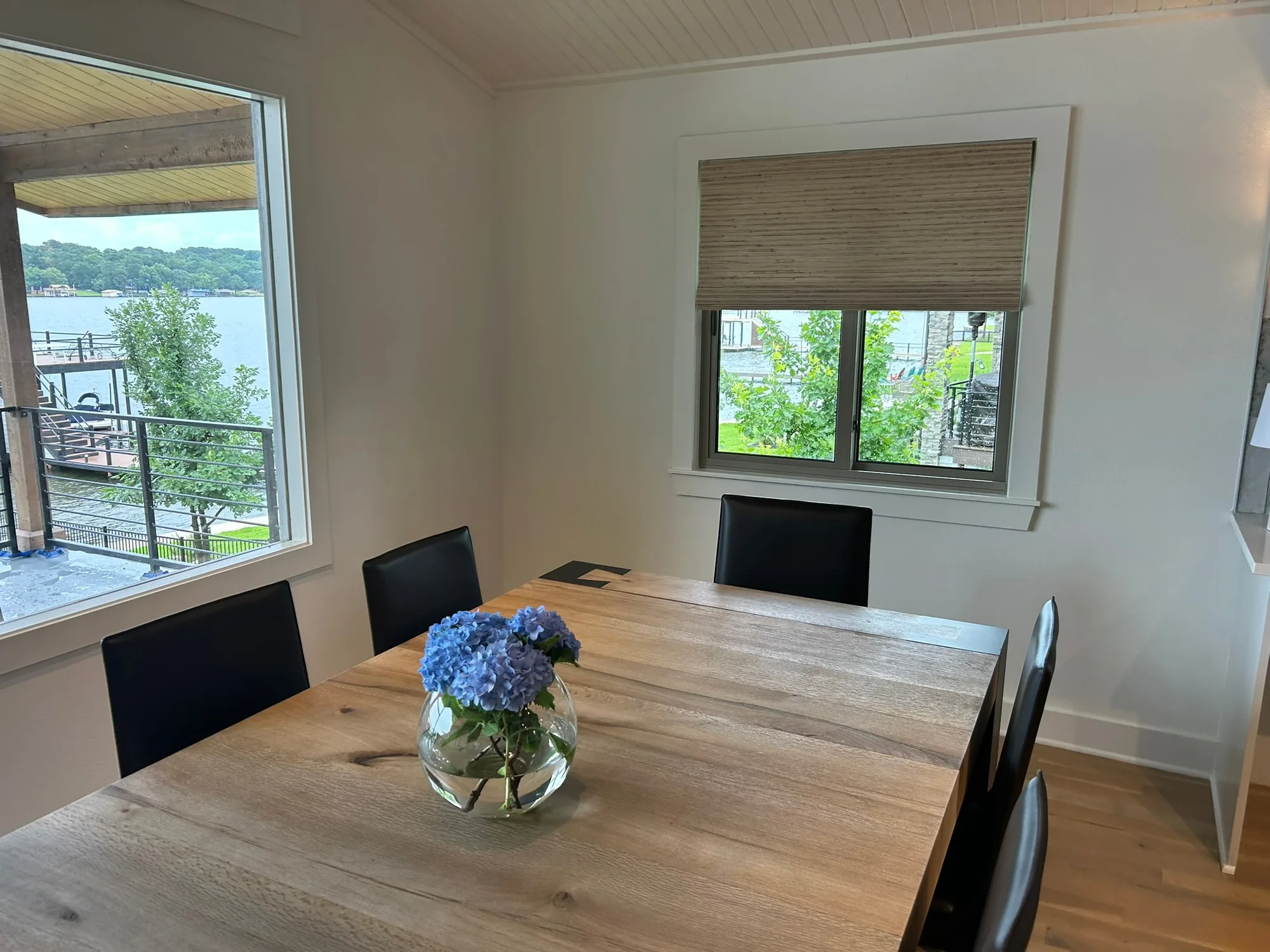 Roman & Woven shading a Texas room